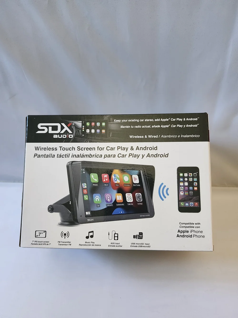 Black Wireless Touch Screen Adapter Car Play Android Brand New Sony Pioneer